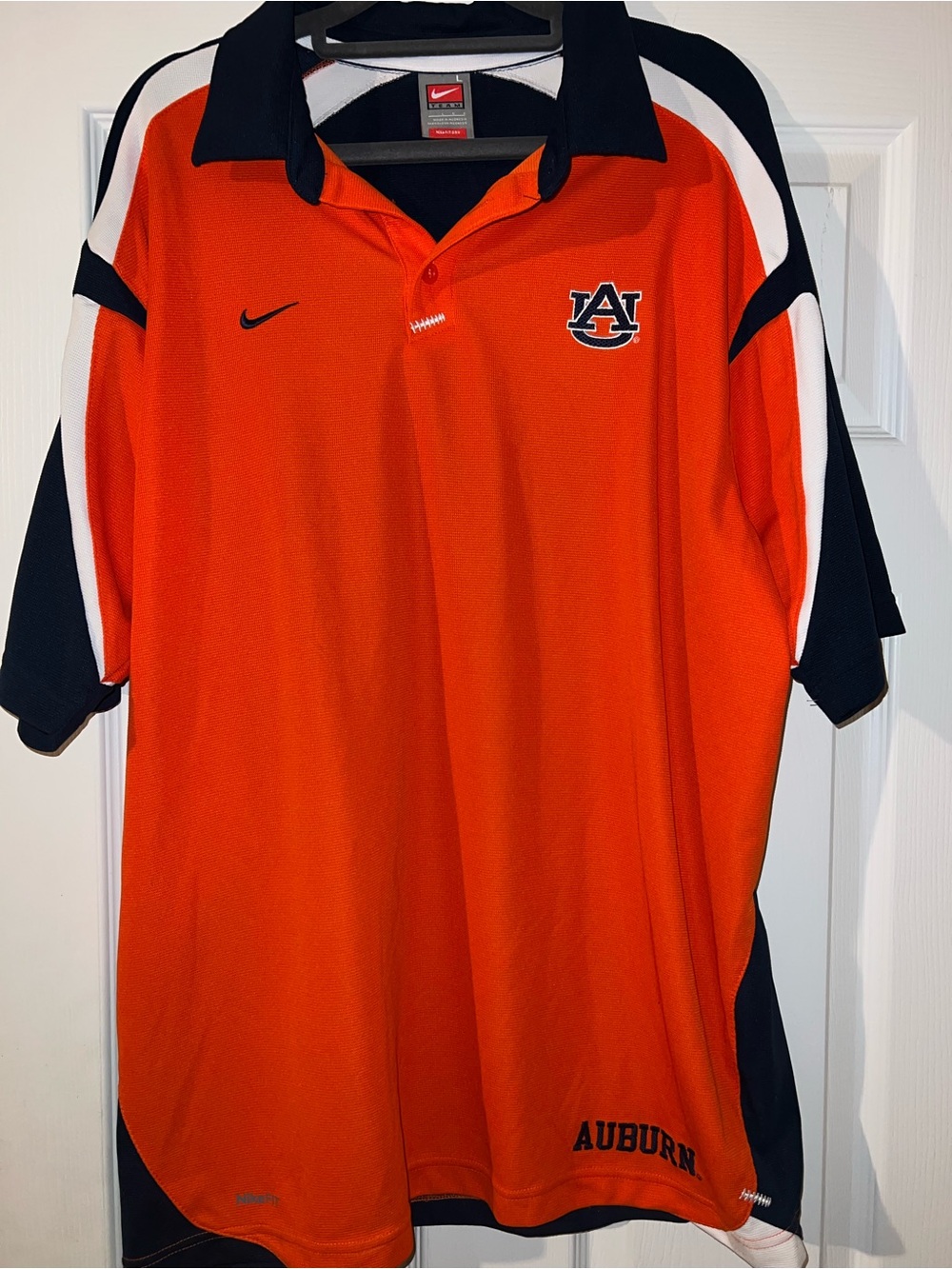 NIKE DRI-FIT Auburn University Tigers polo men’s size L - Picture 10 of 13